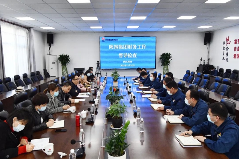 陜鋼集團財務工作督導組來龍鋼公司檢查指導工作